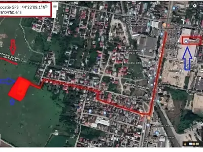 Harta satelit teren de vanzare Sector 4 Bucuresti localizare